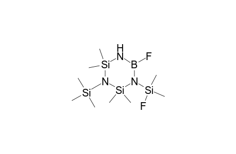 fluoranyl-(6-fluoranyl-2,2,4,4-tetramethyl-3-trimethylsilyl-1,3,5,2,4,6-triazadisilaborinan-1-yl)-dimethyl-silane