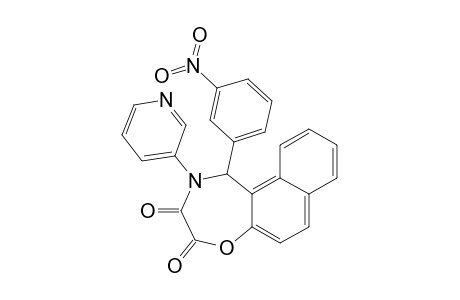 1-(3-Nitrophenyl)-2-(pyridine-3-yl)-1,2-dihydronaphth[1,2-f][1,4]oxazepine-3,4-dione