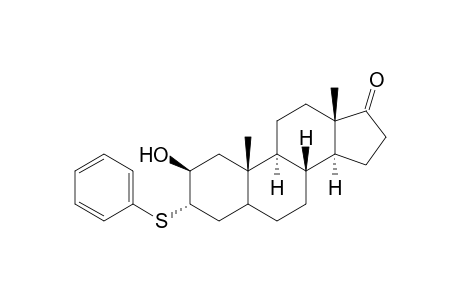 2.beta.-Hydroxy-3.alpha.-phenylthioandrostan-17-one