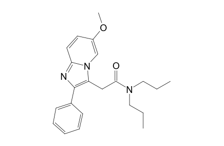 N,N-Di-n-propyl-(2-phenyl-6-methoxyimidazo[1,2-a]pyridin-3-yl)acetamide
