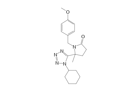 5-(1-Cyclohexyl-tetrazol-5-yl)-1-(4-methoxybenzyl)-5-methylpyrrolidin-2-one