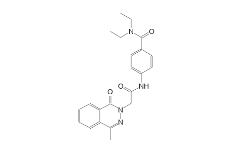 N,N-diethyl-4-{[(4-methyl-1-oxo-2(1H)-phthalazinyl)acetyl]amino}benzamide