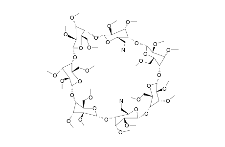 #2;6(A),6(D)-DIAMINO-6(A),6(D)-DEOXY-PER-O-METHYL-BETA-CYCLODEXTRIN;6-(A,D)-DIAMINO-DEOXY-2-(A,D),3-(A,D)-DI-O-METHYLHEXAKIS-(2(B-G),3(B-