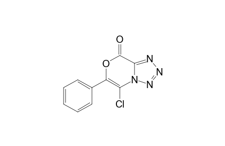 5-Chloranyl-6-phenyl-[1,2,3,4]tetrazolo[5,1-c][1,4]oxazin-8-one