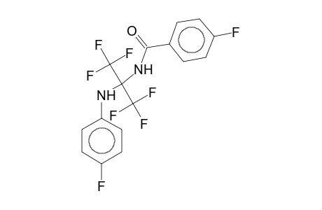 4-Fluoro-N-[2,2,2-trifluoro-1-(4-fluoroanilino)-1-(trifluoromethyl)ethyl]benzamide