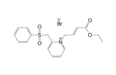 1-[(2E)-4-ethoxy-4-oxo-2-butenyl]-2-[(phenylsulfonyl)methyl]pyridinium bromide