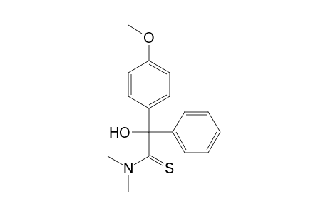 Benzeneethanethioamide, .alpha.-hydroxy-4-methoxy-N,N-dimethyl-.alpha.-phenyl-