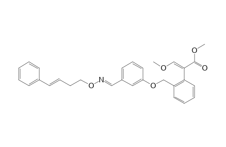 Benzeneacetic acid, alpha-(methoxymethylene)-2-[[3-[[[(4-phenyl-3-butenyl)oxy]imino]methyl]phenoxy]methyl]-, methyl ester