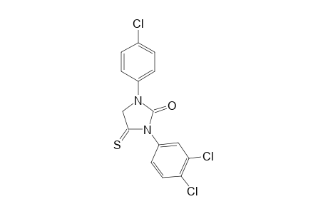 1-(4-Chlorophenyl)-3-(3,4-dichlorophenyl)-4-thioxoimidazolidin-2-one