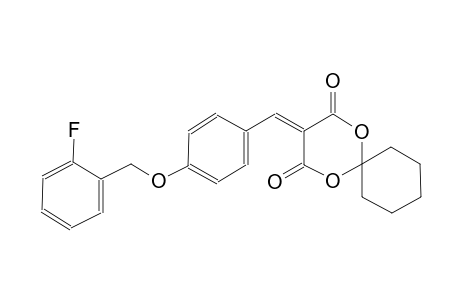 1,5-dioxaspiro[5.5]undecane-2,4-dione, 3-[[4-[(2-fluorophenyl)methoxy]phenyl]methylene]-
