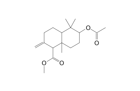 Methyl 2-methylene-5,5,8a-trimethyl-6-(acetoxy)-perhydronaphthalene-1-carboxylate
