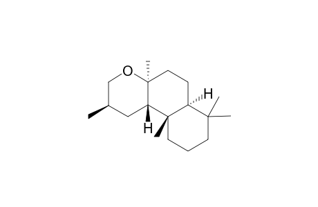 (-)-perhydro-2.beta.,4a.alpha.,7,7,10a.beta.pentamethyl-cis-4a-transoid-10a,10b-trans-6a-naphtho[2,1-b]pyran