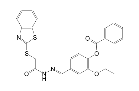 4-((E)-{[(1,3-benzothiazol-2-ylsulfanyl)acetyl]hydrazono}methyl)-2-ethoxyphenyl benzoate