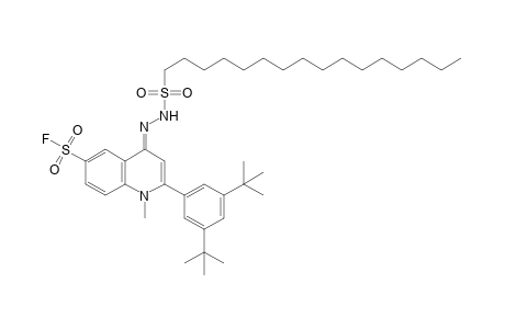 1-hexadecanesulfonic acid, [2-(3,5-di-tert-butylphenyl)-6-(fluorosulfonyl)-1-methyl-4(1H)-quinolylidene]hydrazide