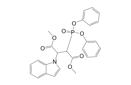 Dimethyl 2-(diphenoxyphosphoryl)-3-(1H-indol-1-yl)succinate