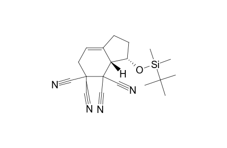 1H-Indene-4,4,5,5-tetracarbonitrile, 3-[[(1,1-dimethylethyl)dimethylsilyl]oxy]-2,3,3a,6-tetrahydro-, trans-