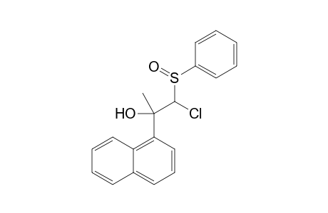 1-[Chloro(phenylsulfinyl)methyl]-1-(1-naphthyl)ethanol