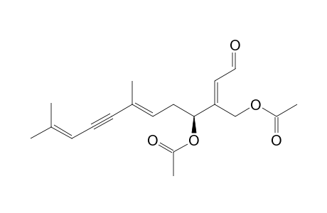 acetic acid [(1S,3E)-1-[(E)-1-(acetoxymethyl)-3-keto-prop-1-enyl]-4,8-dimethyl-nona-3,7-dien-5-ynyl] ester