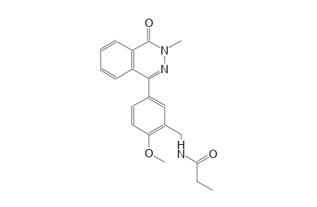 N-[2-methoxy-5-(3-methyl-4-oxo-3,4-dihydro-1-phthalazinyl)benzyl]propanamide