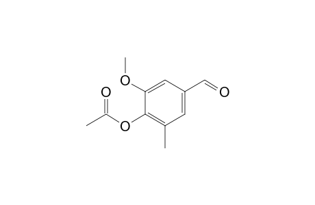(4-formyl-2-methoxy-6-methyl-phenyl) acetate
