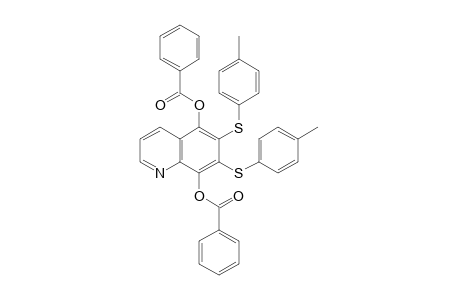 6,7-bis(p-Tolylthio)-5,8-quinolinediol, dibenzoate