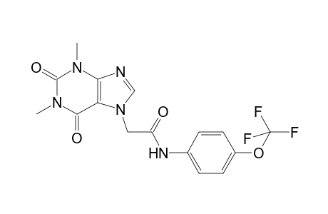 2-(1,3-Dimethyl-2,6-dioxo-1,2,3,6-tetrahydro-7H-purin-7-yl)-N-[4-(trifluoromethoxy)phenyl]acetamide
