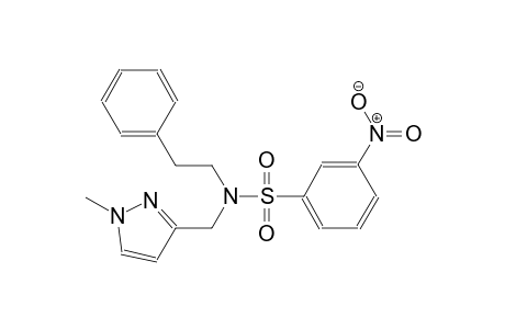 benzenesulfonamide, N-[(1-methyl-1H-pyrazol-3-yl)methyl]-3-nitro-N-(2-phenylethyl)-