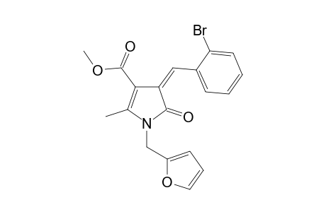 3H-Pyrrole-4-carboxylic acid, 3-[(2-bromophenyl)methylidene]-1-(2-furanylmethyl)-1,2-dihydro-5-methyl-2-oxo-, methyl ester