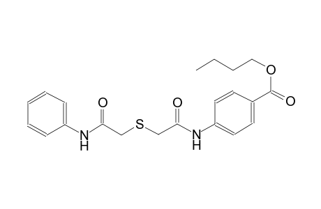 4-[[2-[(2-anilino-2-keto-ethyl)thio]acetyl]amino]benzoic acid butyl ester