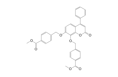 methyl 4-{[(8-{[4-(methoxycarbonyl)benzyl]oxy}-2-oxo-4-phenyl-2H-chromen-7-yl)oxy]methyl}benzoate