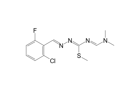1-(2-chloro-6-fluorobenzylidene)-4-[(dimethylamino)methylene]-3-methyl-3-thioisosemicrabazide