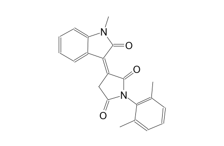 2,5-pyrrolidinedione, 3-(1,2-dihydro-1-methyl-2-oxo-3H-indol-3-ylidene)-1-(2,6-dimethylphenyl)-, (3Z)-