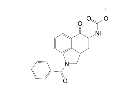 Methyl 1-benzoyl-1,2,2a,3,4,5-hexahydro-5-oxobenz[cd]indol-4-ylcarbamate