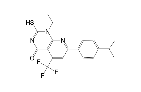pyrido[2,3-d]pyrimidin-4(1H)-one, 1-ethyl-2-mercapto-7-[4-(1-methylethyl)phenyl]-5-(trifluoromethyl)-