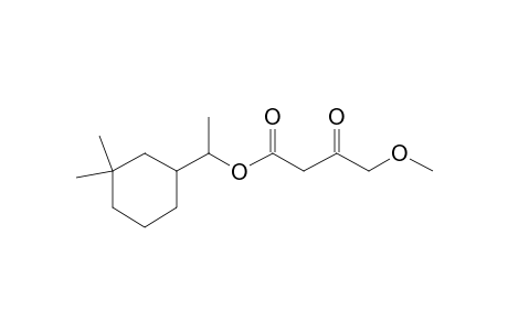 4-Methoxy-3-oxo-butyric acid-1-(3,3-dimethylcyclohexyl)-ethyl ester