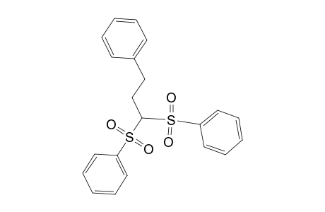 Benzene, 1,1'-[(3-phenylpropylidene)bis(sulfonyl)]bis-