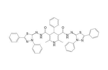 N'3,N'5-Bis(3,5-diphenyl-1,3,4-thiadiazol-2(3H)-ylidene)-2,6-dimethyl-4-phenyl-1,4-dihydropyridine-3,5-dicarbohydrazide