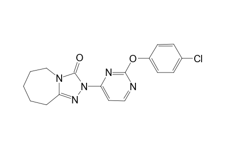 2-[2'-(4"-Chlorophenoxy)pyrimidin-4'-yl)-6,7,8,9-tetrahydro-2H-(1,2,4)-triazolo[4,3-a]azepin-3(5H)-one