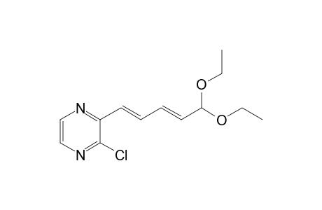 (2E,4E)-1,1-Diethoxy-5-(3'-chloropyrazin-2'-yl)penta-2,4-diene