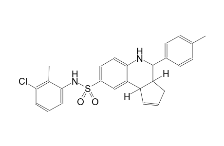 3H-cyclopenta[c]quinoline-8-sulfonamide, N-(3-chloro-2-methylphenyl)-3a,4,5,9b-tetrahydro-4-(4-methylphenyl)-, (3aR,4S,9bS)-