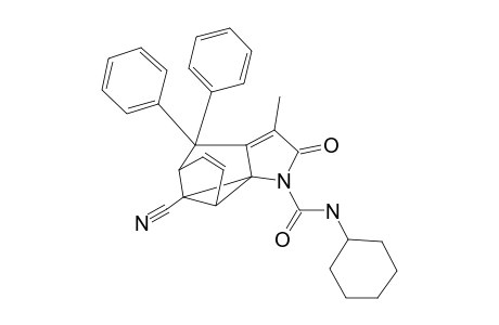 (1RS,7RS,10RS,11RS)-11CYANO-N-CYCLOHEXYL-4-METHYL-3-OXO-6,6-DIPHENYL-2-AZATETRACYCLO-[5.3.1.0(1.5).0(10,11)]-UNDECA-4,8-DIENE-2-CARBOXAMIDE