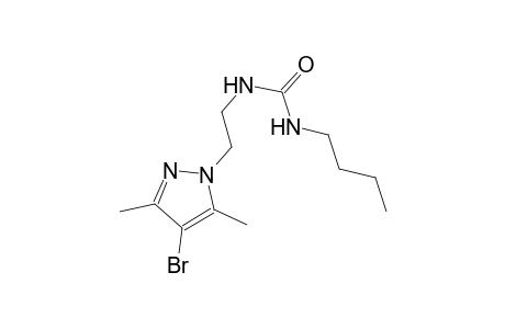 N-[2-(4-bromo-3,5-dimethyl-1H-pyrazol-1-yl)ethyl]-N'-butylurea