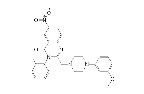 4(3H)-quinazolinone, 3-(2-fluorophenyl)-2-[[4-(3-methoxyphenyl)-1-piperazinyl]methyl]-6-nitro-