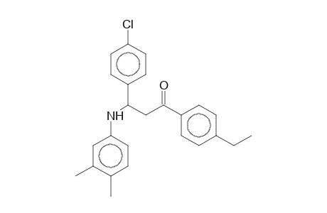 3-(4-Chlorophenyl)-1-(4-ethylphenyl)-3-(3,4-xylidino)-1-propanone