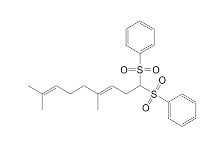 [(3E)-1-(benzenesulfonyl)-4,8-dimethyl-nona-3,7-dienyl]sulfonylbenzene