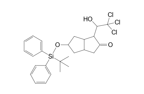 5-[(t-Butyldiphenylsilyl)oxy]-1-(2',2',2'-trichloro-1'-hydroxyethyl)-hexahydropentalen-2-one