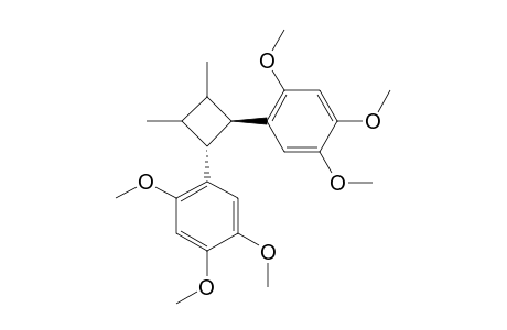 MAGNOSALIN;PCQ;1-BETA,2-ALPHA,3-BETA,4-ALPHA-1,2-DIMETHYL-3,4-BIS-(2,4,5-TRIMETHOXYPHENYL)-CYCLOBUTANE