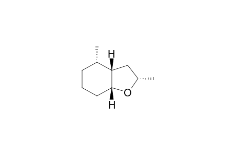 [1.beta.,2.alpha.,6.beta.,(8.alpha.,and 8.beta.)]-2,8-Dimethyl-7-oxabicyclo[4.3,0]nonane