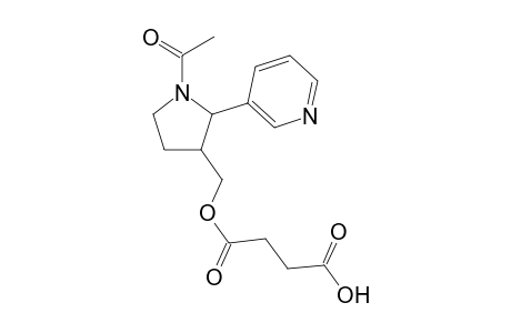 Hemisuccinate of 1-Acetyl-trans-3-(hydroxymethyl)-2-(3-pyridyl)-pyrrolidine