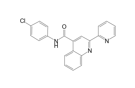 4-Quinolinecarboxamide, N-(4-chlorophenyl)-2-(2-pyridinyl)-